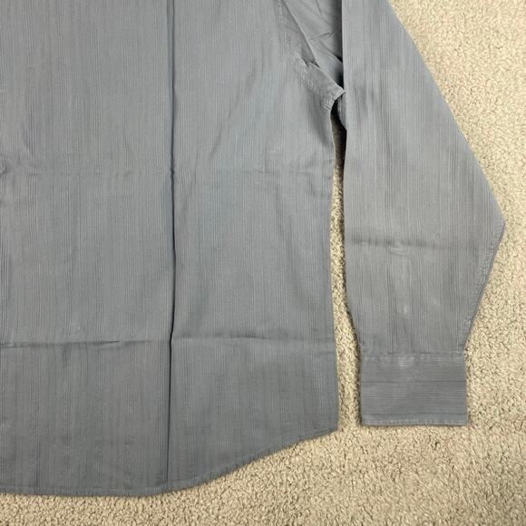 Nick (It) Men's XXL Blue 100% Cotton Long Sleeve Button Up Shirt - Picture 15 of 16